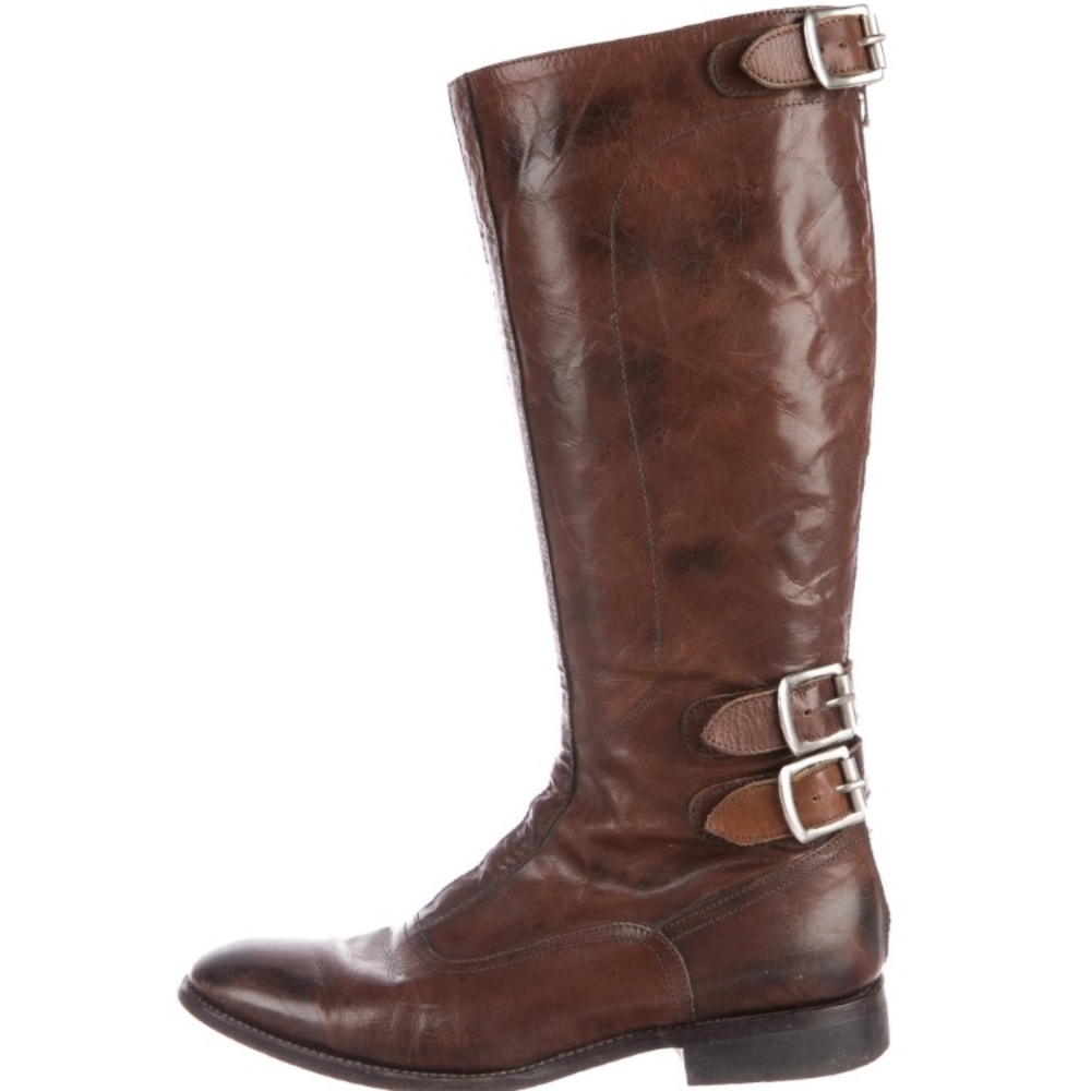 Paul Smith Brown Leather Riding Boots